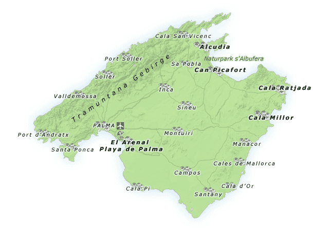 Map Mallorca